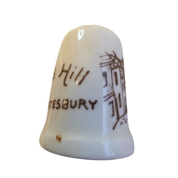 Gold Hill Shaftesbury Ceramic Thimble With Scenic Cottage Design - Picture 8 of 11